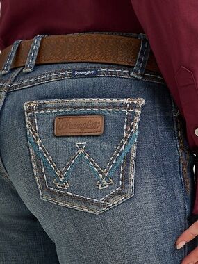 Wrangler Retro Sadie Low Rise Western Bootcut Embroidered Jeans